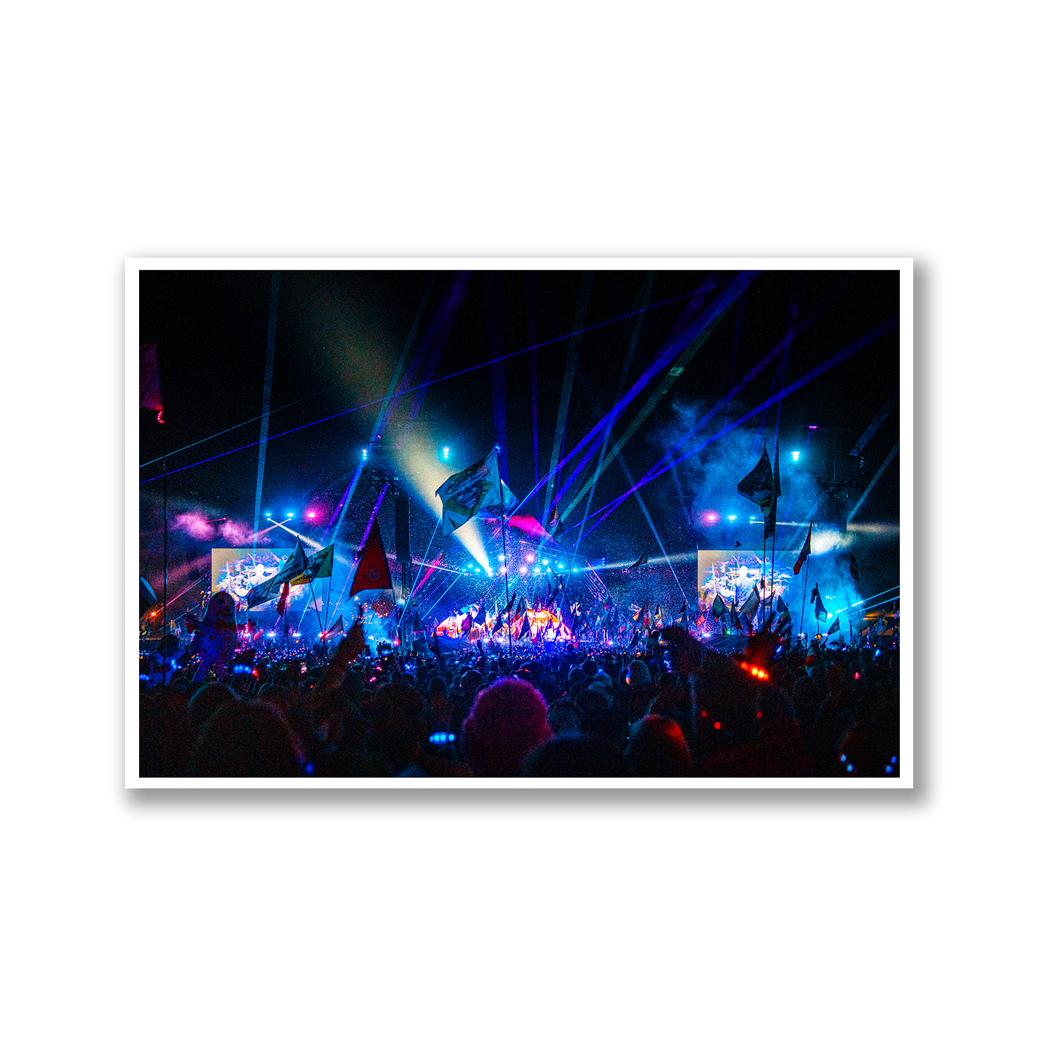 Glastonbury Festival, The Pyramid Stage, Limited Edition Music Print - Hahnemühle German Textured Print