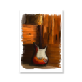 Lo-Fi Guitar Limited Edition Art Print - Hahnemühle German Textured Print